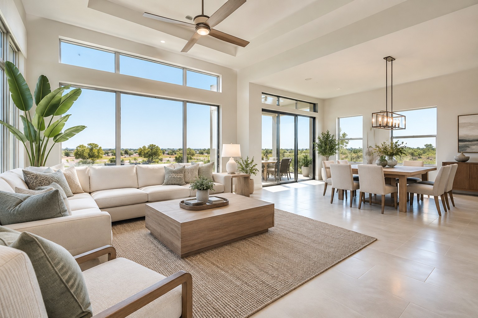 A bright Central Florida home interior, illustrative